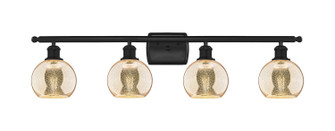 Ballston Four Light Bath Vanity in Matte Black (405|516-4W-BK-G128-6)