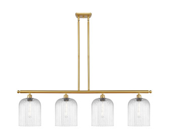 Ballston Four Light Island Pendant in Satin Gold (405|516-4I-SG-G559-8CL)