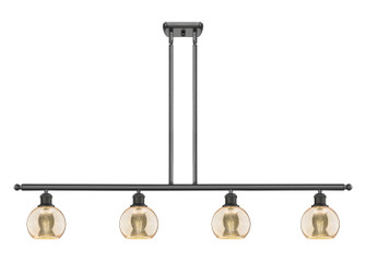 Ballston Four Light Island Pendant in Oil Rubbed Bronze (405|516-4I-OB-G128-6)