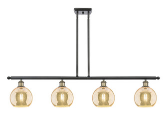 Ballston Four Light Island Pendant in Black Antique Brass (405|516-4I-BAB-G128-8)
