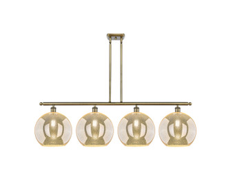 Ballston Four Light Island Pendant in Antique Brass (405|516-4I-AB-G128-12)