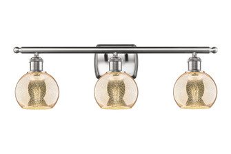 Ballston Three Light Bath Vanity in Brushed Satin Nickel (405|516-3W-SN-G128-6)