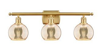 Ballston Three Light Bath Vanity in Satin Gold (405|516-3W-SG-G128-6)