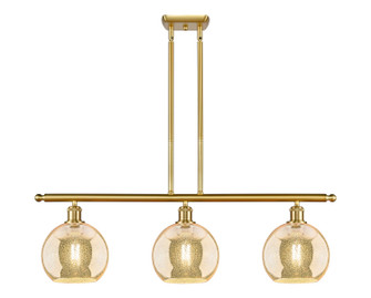 Ballston Three Light Island Pendant in Satin Gold (405|516-3I-SG-G128-8)
