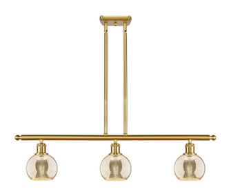Ballston Three Light Island Pendant in Satin Gold (405|516-3I-SG-G128-6)