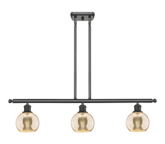 Ballston Three Light Island Pendant in Oil Rubbed Bronze (405|516-3I-OB-G128-6)