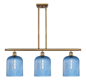 Ballston Three Light Island Pendant in Brushed Brass (405|516-3I-BB-G559-8BL)