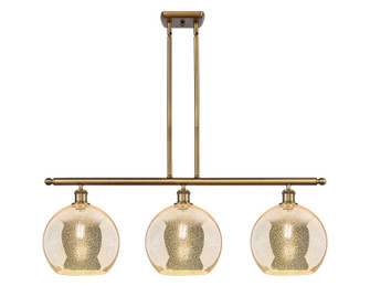 Ballston Three Light Island Pendant in Brushed Brass (405|516-3I-BB-G128-10)