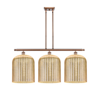 Ballston Three Light Island Pendant in Antique Copper (405|516-3I-AC-G559-12ME)