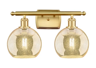 Ballston Two Light Bath Vanity in Satin Gold (405|516-2W-SG-G128-8)