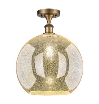 Ballston One Light Semi-Flush Mount in Brushed Brass (405|516-1C-BB-G128-14)