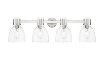 Downtown Urban Four Light Bath Vanity in Satin Nickel (405|464-4W-SN-G464D-7CL)