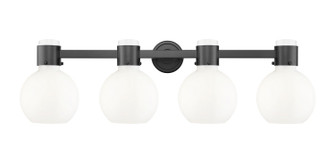 Downtown Urban Four Light Bath Vanity in Matte Black (405|464-4W-BK-G464B-7GW)