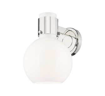 Downtown Urban One Light Wall Sconce in Polished Nickel (405|464-1W-PN-G464B-7GW)