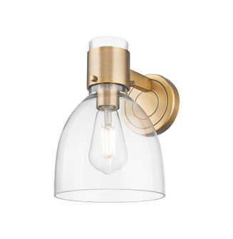 Downtown Urban One Light Wall Sconce in Brushed Brass (405|464-1W-BB-G464D-7CL)