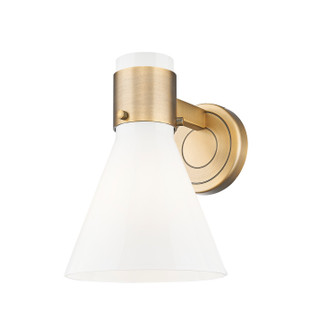 Downtown Urban One Light Wall Sconce in Brushed Brass (405|464-1W-BB-G464C-7GW)