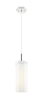 Downtown Urban One Light Pendant in Polished Nickel (405|463-1P-PN-G463-12WH)