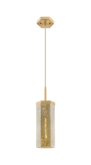 Downtown Urban One Light Pendant in Brushed Brass (405|463-1P-BB-G463-12ME)