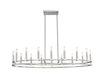 Downtown Urban 16 Light Chandelier in Satin Nickel (405|449-16CR-SN)