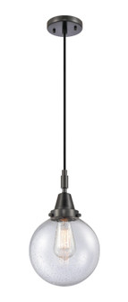 Caden One Light Mini Pendant in Matte Black (405|447-1P-BK-G204-8)