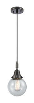 Caden One Light Mini Pendant in Matte Black (405|447-1P-BK-G204-6)