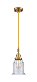 Caden One Light Mini Pendant in Brushed Brass (405|447-1P-BB-G182)