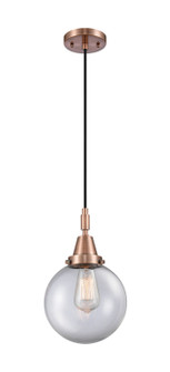 Caden One Light Mini Pendant in Antique Copper (405|447-1P-AC-G202-8)