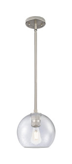 Downtown Urban One Light Pendant in Satin Nickel (405|434-1S-SN-G124-8)