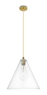 Downtown Urban One Light Pendant in Brushed Brass (405|434-1P-BB-GBC-162)