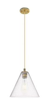 Downtown Urban One Light Pendant in Brushed Brass (405|434-1P-BB-GBC-124)