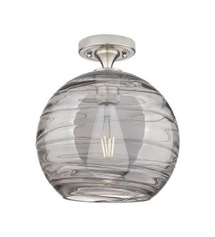 Downtown Urban One Light Flush Mount in Satin Nickel (405|434-1F-SN-G1213-10SM)