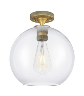 Downtown Urban One Light Flush Mount in Brushed Brass (405|434-1F-BB-G122-10)