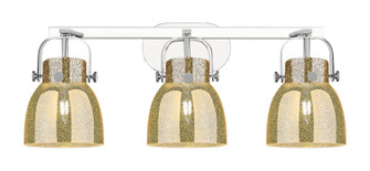 Downtown Urban Three Light Bath Vanity in Polished Chrome (405|423-3W-PC-G412-6ME)