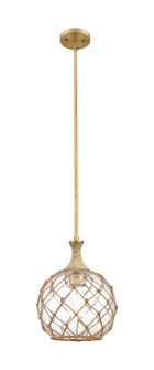 Ballston One Light Mini Pendant in Brushed Brass (405|415-1SR-BB-G122-10RB)