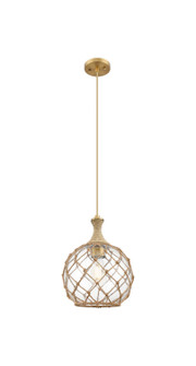 Ballston One Light Mini Pendant in Brushed Brass (405|415-1PR-BB-G122-10RB)