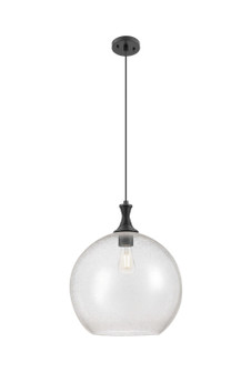 Ballston One Light Mini Pendant in Matte Black (405|415-1P-BK-G124-12)