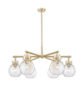Downtown Urban Six Light Chandelier in Champagne Bronze (405|411-6CR-CB-G410-7SDY)