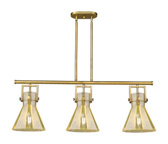 Downtown Urban Three Light Island Pendant in Brushed Brass (405|411-3I-BB-G411-10ME)