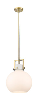 Downtown Urban One Light Mini Pendant in Brushed Brass (405|411-1SM-BB-G410-12WH)