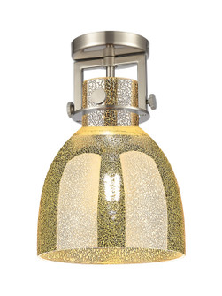 Downtown Urban One Light Semi-Flush Mount in Satin Nickel (405|411-1F-SN-G412-8ME)