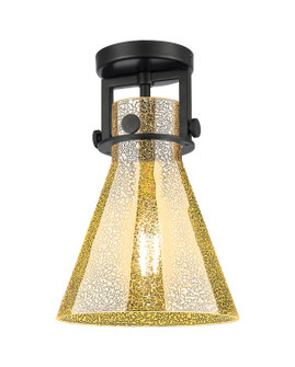 Downtown Urban One Light Semi-Flush Mount in Matte Black (405|411-1F-BK-G411-8ME)