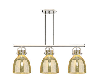 Downtown Urban Three Light Island Pendant in Polished Nickel (405|410-3I-PN-G412-10ME)