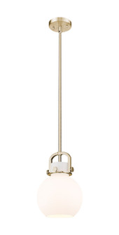 Downtown Urban One Light Mini Pendant in Champagne Bronze (405|410-1SS-CB-G410-8WH)