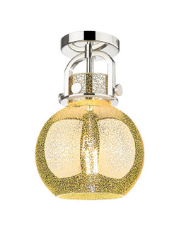 Downtown Urban One Light Semi-Flush Mount in Polished Nickel (405|410-1F-PN-G410-8ME)