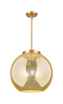 Essex Three Light Pendant in Satin Gold (405|221-3S-SG-G128-16)