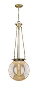 Essex One Light Pendant in Antique Brass (405|221-1P-AB-G208-14)