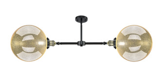 Franklin Restoration Two Light Island Pendant in Black Antique Brass (405|209-BAB-G208-12)