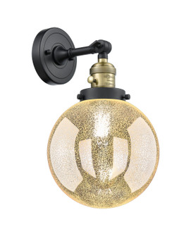Franklin Restoration One Light Wall Sconce in Black Antique Brass (405|203SW-BAB-G208-8)