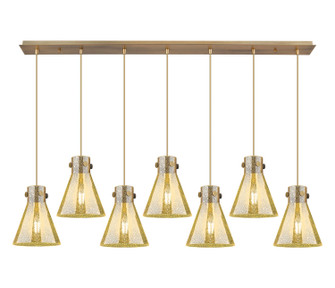 Downtown Urban Seven Light Linear Pendant in Brushed Brass (405|127-410-1PS-BB-G411-8ME)