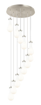 Downtown Urban 12 Light Pendant in Brushed Satin Nickel (405|126-451-1P-SN-G451-5GWH)